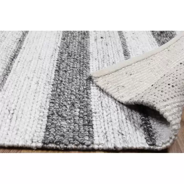 Eko Halı Jade J395 Natural Grey XW 130x190 2,47 M2 İthal Örgü El Dokuma Yün Halı