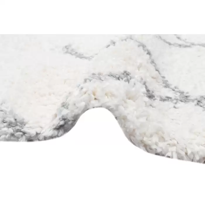 Eko Halı Loft LF 01 Cream Silver Modern Shaggy Halı