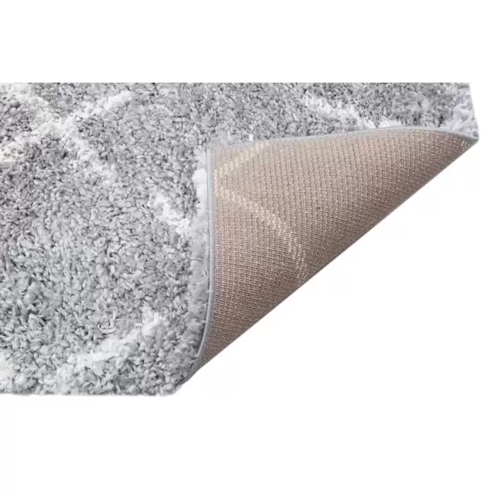 Eko Halı Loft LF 01 Grey Cream Modern Shaggy Halı