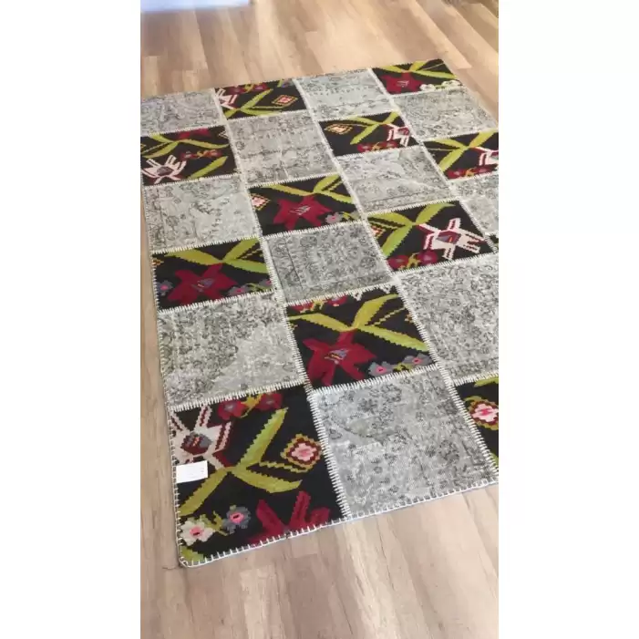 Hoom Rugs Karabağ Patchwork El Dokuma Halı