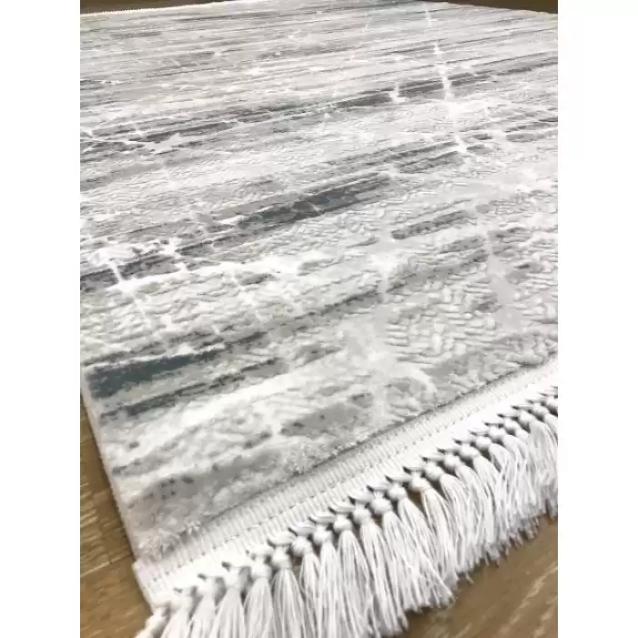 Hoom Rugs Parıltı 3901 A Açık Gri Koyu Bej Modern Halı