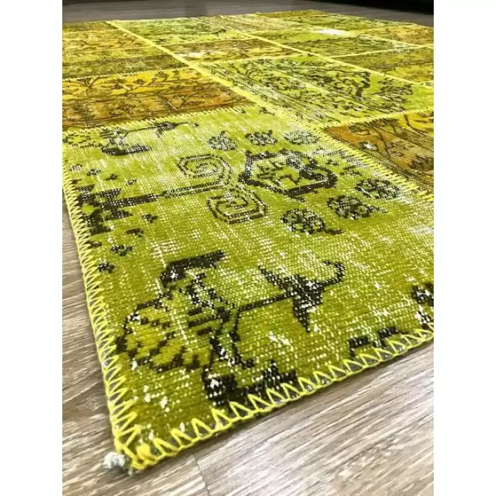 Hoom Rugs Patchwork Sarı KB El Dokuma Kilim
