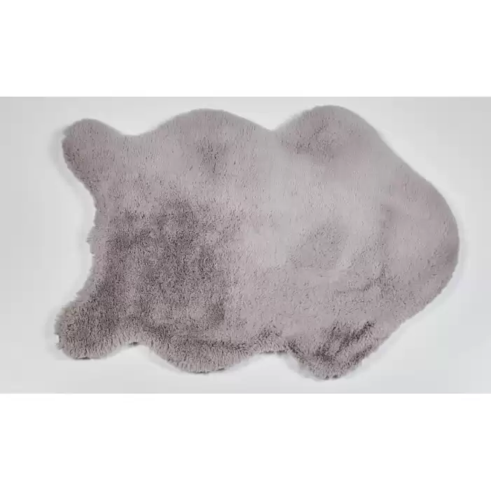 Hoom Rugs Rabbit Fur Cool Grey Dekoratif Suni Post