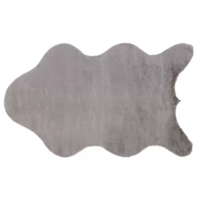 Hoom Rugs Rabbit Fur Cool Grey Dekoratif Suni Post