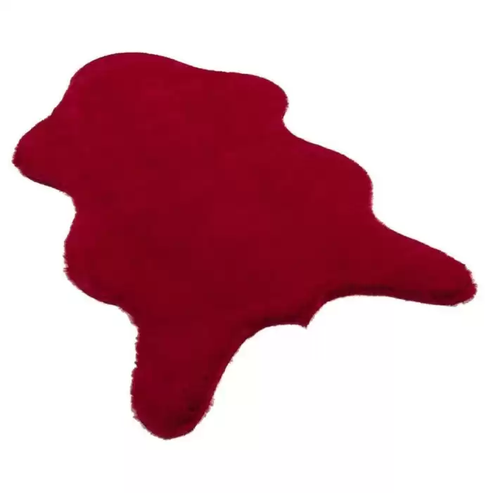 Hoom Rugs Rabbit Fur Flame Red Dekoratif Suni Post