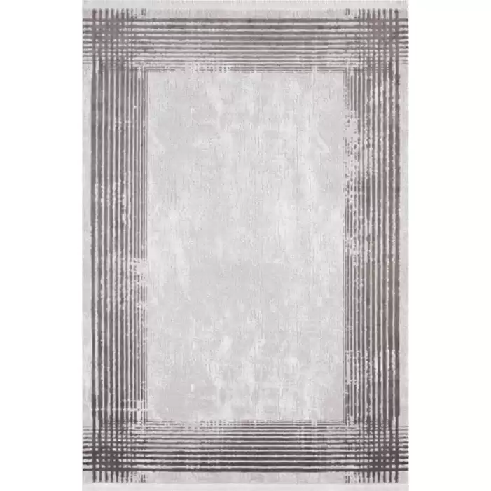Hoom Rugs Napoli 411 Gri Kahve Modern Salon Halısı