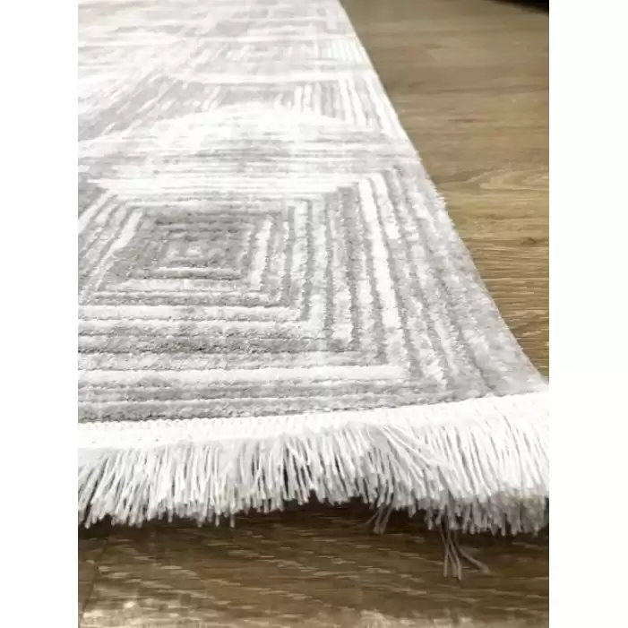 Hoom Rugs Napoli 414 Kemik Gri Modern Salon Halısı