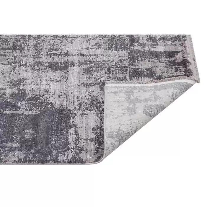 Hoom Rugs Rome 8701 Gri-Antrasit Doğal Bambu Viskon Halı