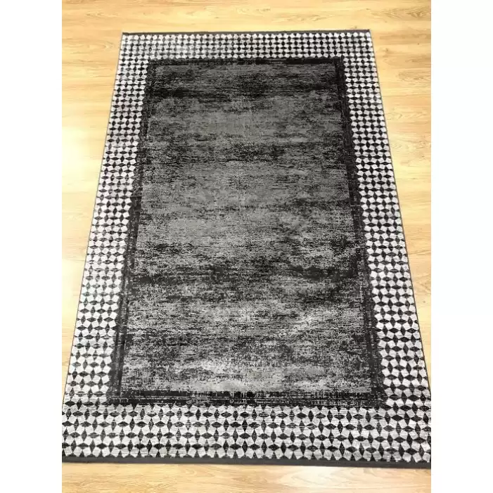 Hoom Rugs Rome 8704 Gri Antrasit Modern Salon Halısı