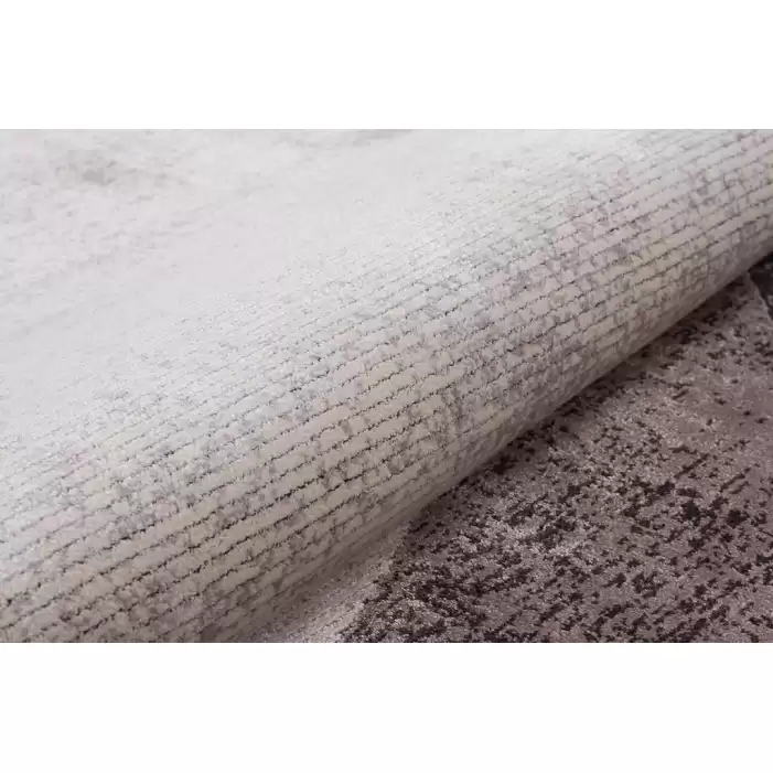 Hoom Rugs Rome 8721 Gri Antrasit Saçaklı Daire Halı
