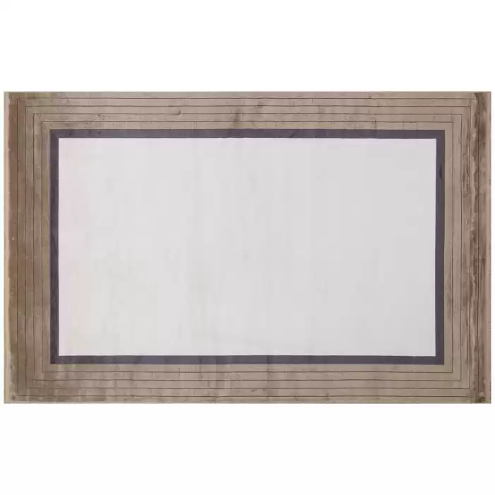 Hoom Rugs Rome 8727 Krem Gold Çerçeveli Modern Salon Halısı