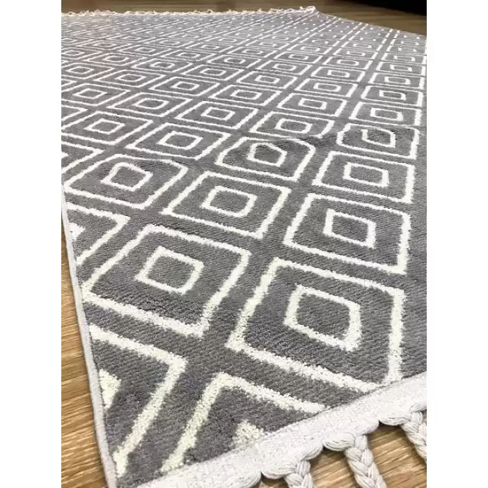 Hoom Rugs Viking 1606 Beyaz Gri Modern Halı