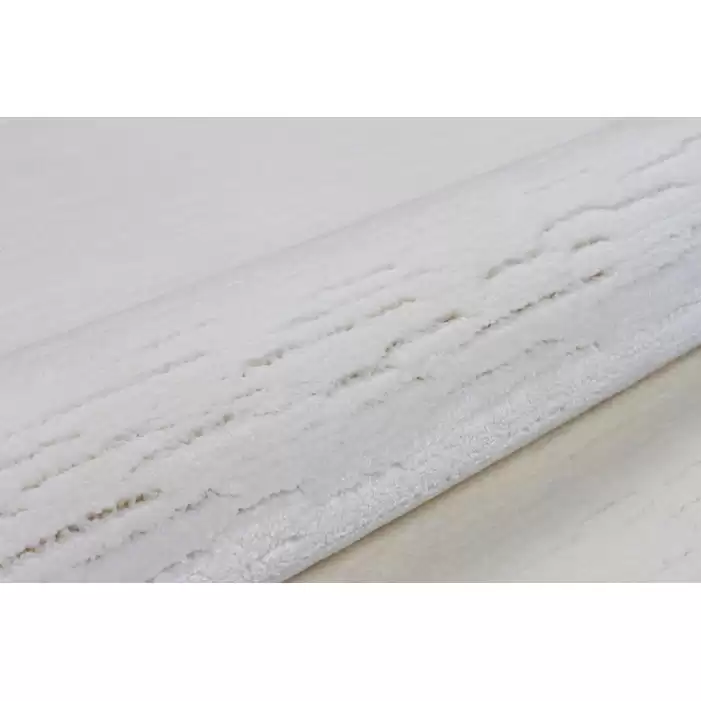Hoom Rugs York 202 Beyaz Tek Renk Desensiz Modern Salon Halısı