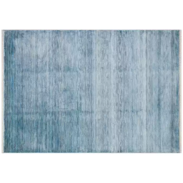 Hoom Rugs York 202 Mavi Tek Renk Desensiz Modern Salon Halısı