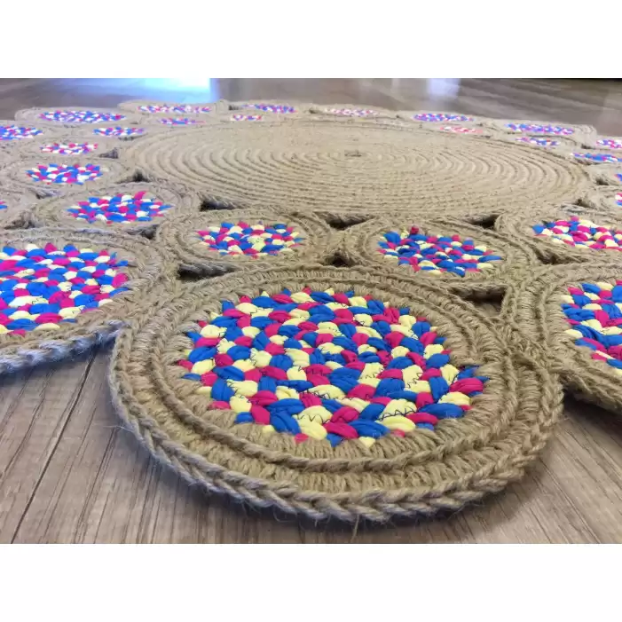 Hoom Rugs Jut Kilim Multi Desen 120x120 Daire