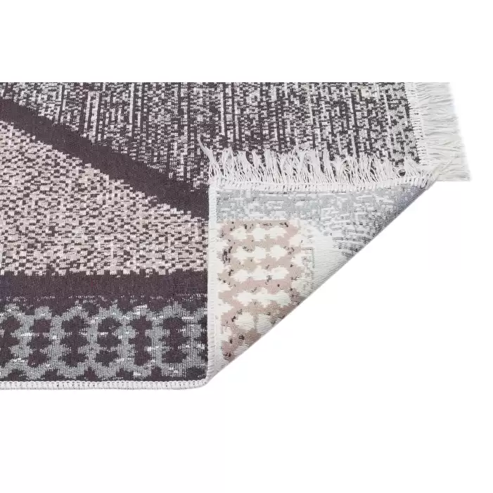 Eko Halı Arya AR 02 Grey Yıkanabilir Pamuk Çift Taraflı Kilim