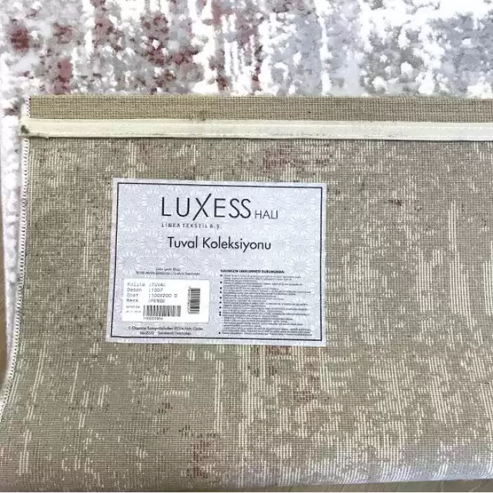 Luxess Halı Tuval 1007 Pudra Modern Halı