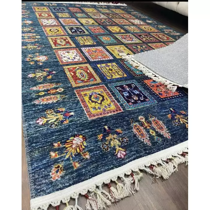 Tuğra Halı Şal 10640 Fırsat Etnik Desenli Modern Kilim
