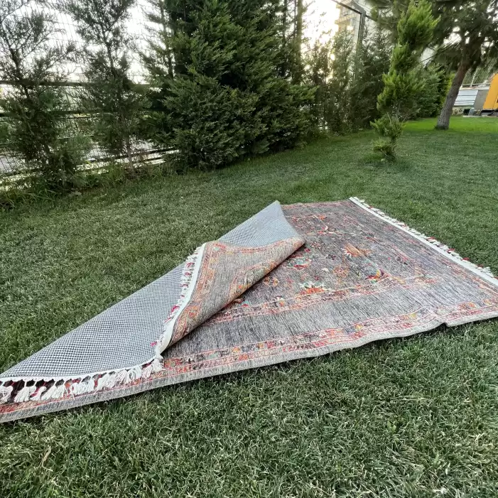 Tuğra Halı Şal 10620 Fırsat Etnik Desenli Modern Kilim
