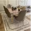 İpek Halı Sardes 6140 A Krem Çerçeveli Modern Salon Halısı