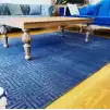 Hoom Rugs Milano 401 Mavi Modern Salon Halısı