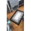 Hoom Rugs Siyah Beyaz Geçişli Özel Üretim Deri Halı
