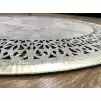 Hoom Rugs Deri Halı Gold Daire Dekoratif Deri Halı