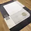 Hoom Rugs Tuft 9001 Krem Antrasit Modern Salon Halısı