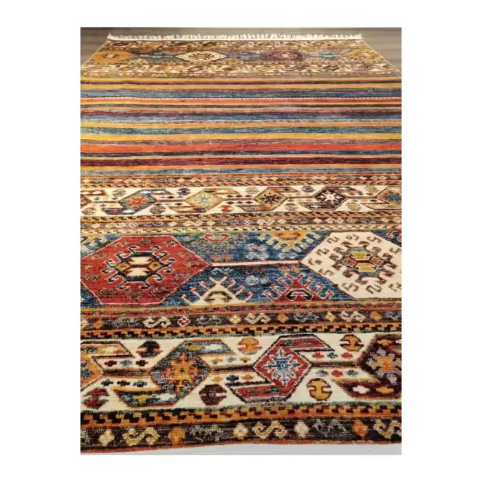 Tuğra Halı Şal 10600 Fırsat Etnik Desenli Modern Kilim