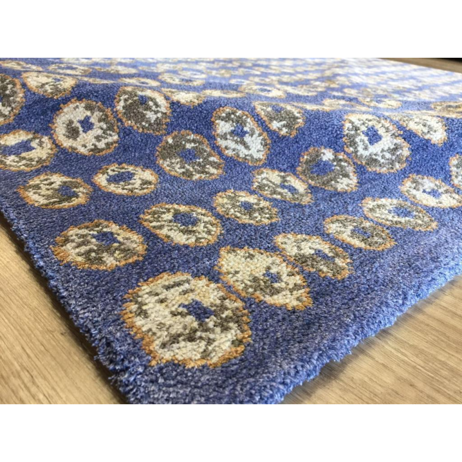 Hoom Rugs Sri Lanka SR 305 Gri Mavi Özel Tasarım Modern Salon Halısı