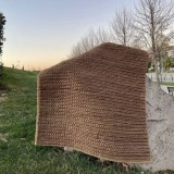 Eko Halı Flatweave Choti Brown Dekoratif Jüt Kilim