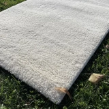 Hoom Rugs Shaggy 1006 Beyaz Modern Shaggy Halı