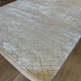 İpek Halı Sihir 17300 Beyaz Krem Modern Salon Halısı