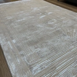 İpek Halı Sihir 17306 Beyaz Krem Modern Salon Halısı