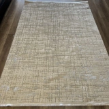 İpek Halı Sihir 17309 Beyaz Krem Modern Salon Halısı