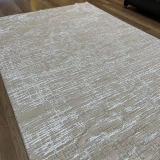 İpek Halı Sihir 17309 Beyaz Krem Modern Salon Halısı