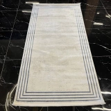 Luxess Halı Zen 1047 A.Blue Çerçeveli Modern Salon Halısı