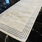 Luxess Halı Zen 1047 A.Blue Çerçeveli Modern Salon Halısı