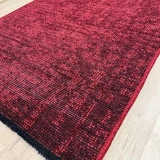 Hoom Rugs Vintage VTG 115 Bordo Dekoratif Yıkanabilir Kilim