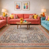 Eko Halı Sofia SOF 01 Multy Uşak Motifli Renkli Makine Halısı