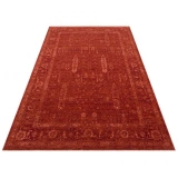 Eko Halı Shıraz SHR 03 Red Vintage Tarzlı Yumuşak Dokulu Modern Makine Halısı