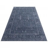 Eko Halı Shıraz SHR 03 Navy Vintage Tarzlı Yumuşak Dokulu Modern Makine Halısı