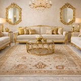 Eko Halı Sofia SOF 05 Cream Gold Uşak Motifli Renkli Makine Halısı