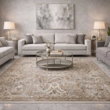 Eko Halı Sofia SOF 02 Cream Gold Uşak Motifli Renkli Makine Halısı