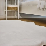 Apex Palma Beyaz Peluş Post Şekilli Halı