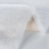 Apex Palma Beyaz Peluş Post Şekilli Halı