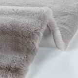 Apex Palma Gri Peluş Post Şekilli Halı