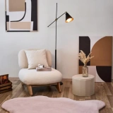 Apex Palma Pudra Peluş Post Şekilli Halı