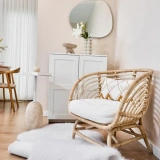 Apex Reiki Beyaz Peluş Post Şekilli Halı