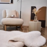 Apex Reiki Krem Peluş Post Şekilli Halı